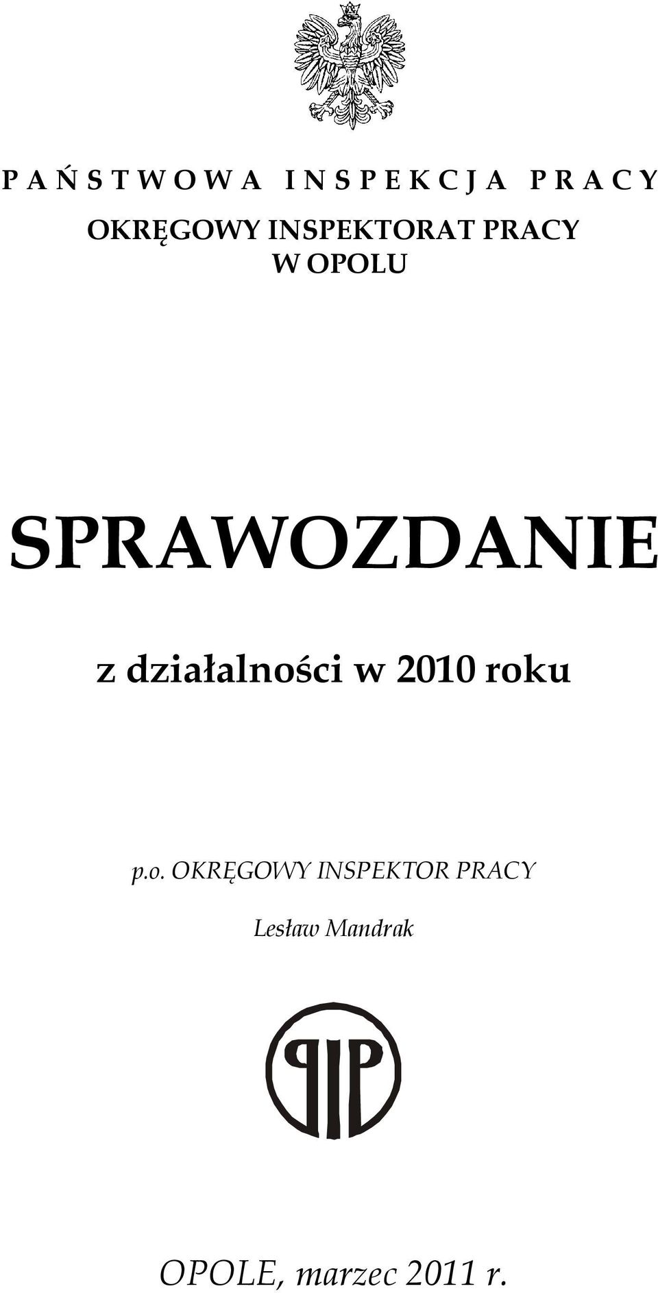 SPRAWOZDANIE z działalnoś