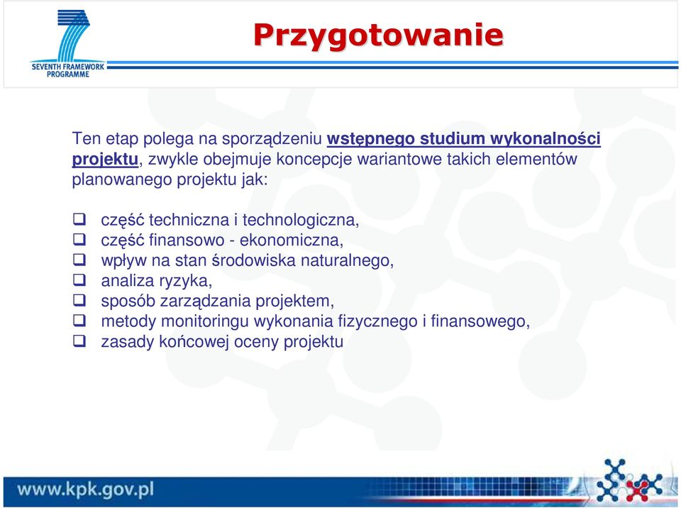 technologiczna, część finansowo - ekonomiczna, wpływ na stan środowiska naturalnego, analiza ryzyka,