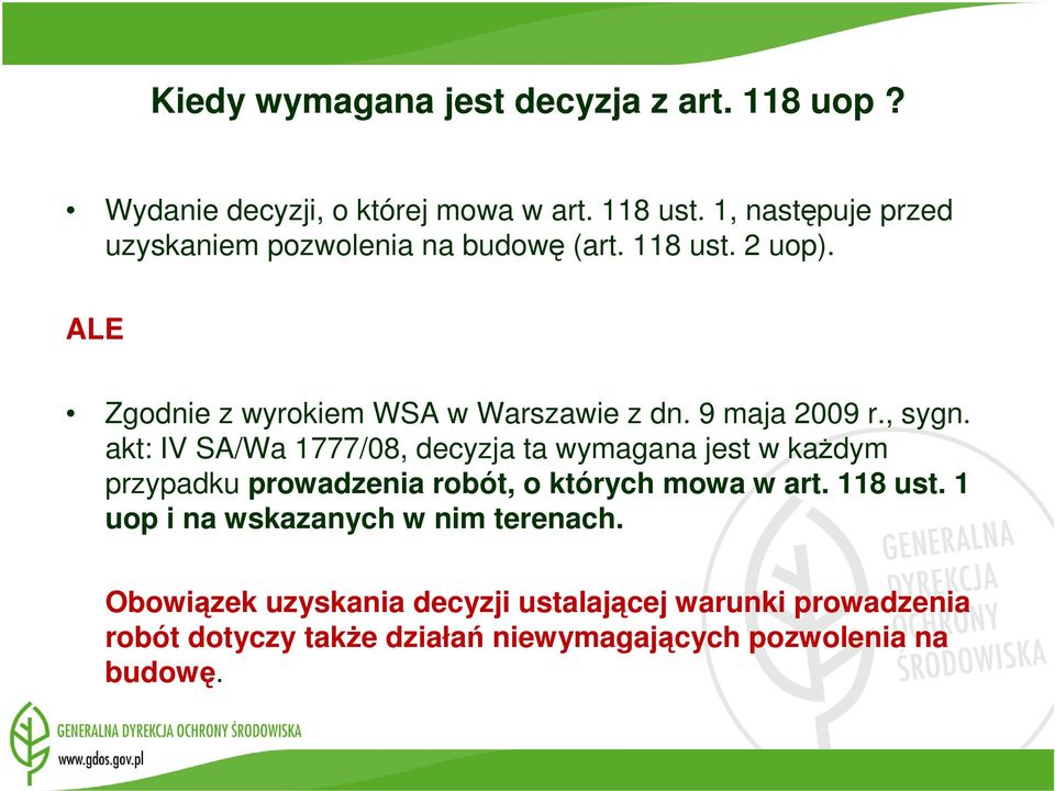 9 maja 2009 r., sygn.