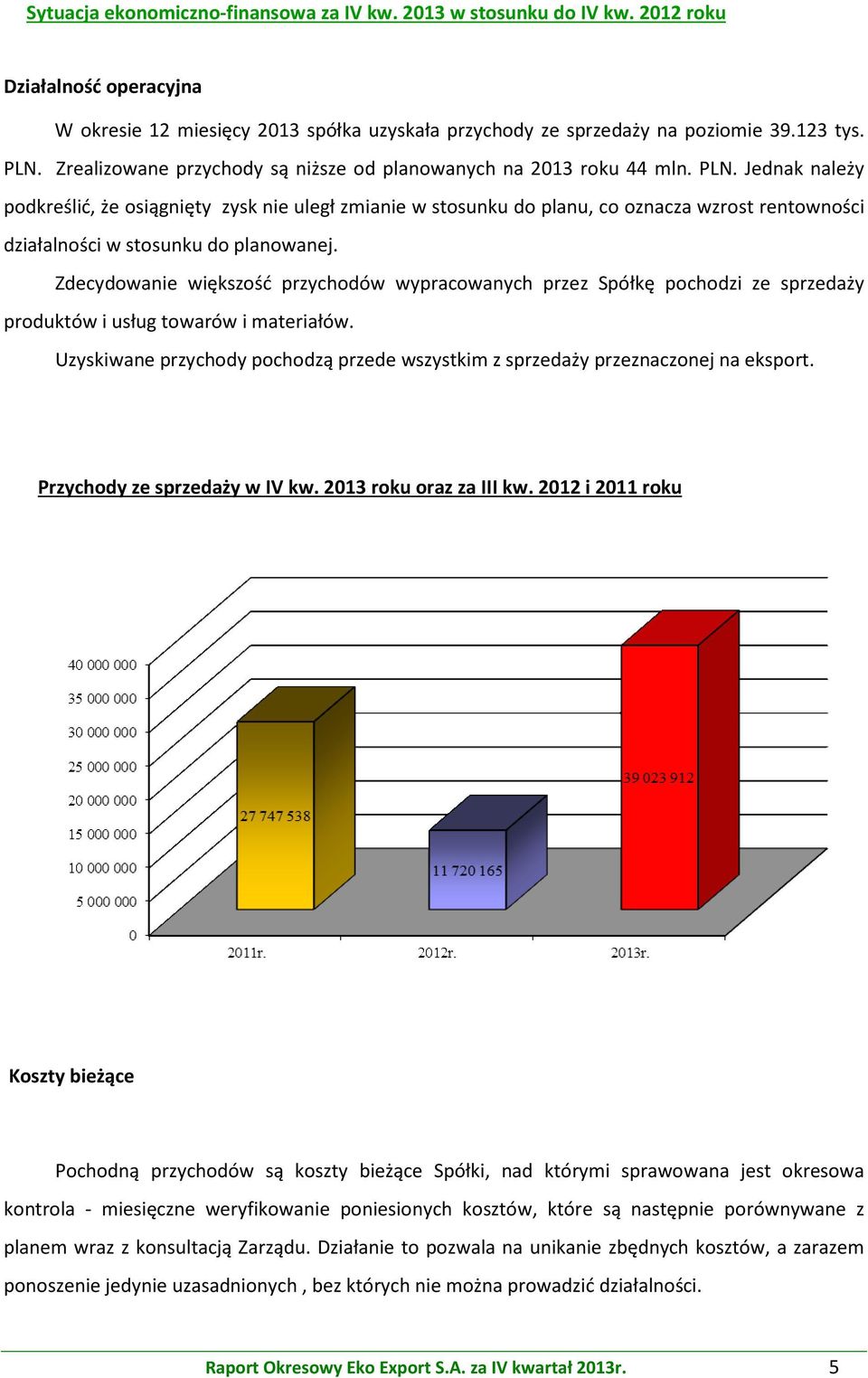 Jednak należy podkreślić, że osiągnięty zysk nie uległ zmianie w stosunku do planu, co oznacza wzrost rentowności działalności w stosunku do planowanej.