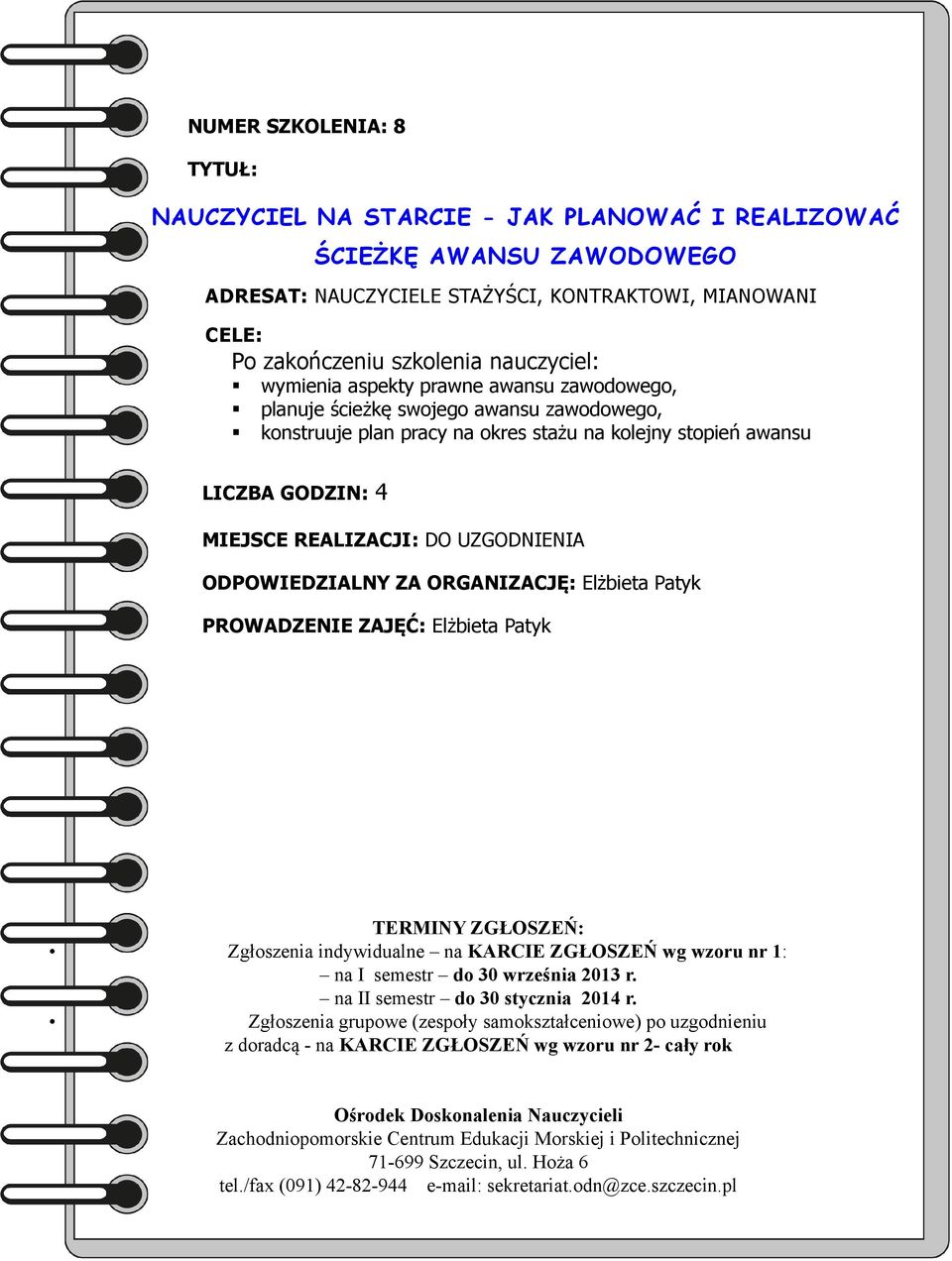 MIANOWANI wymienia aspekty prawne awansu zawodowego, planuje ścieżkę