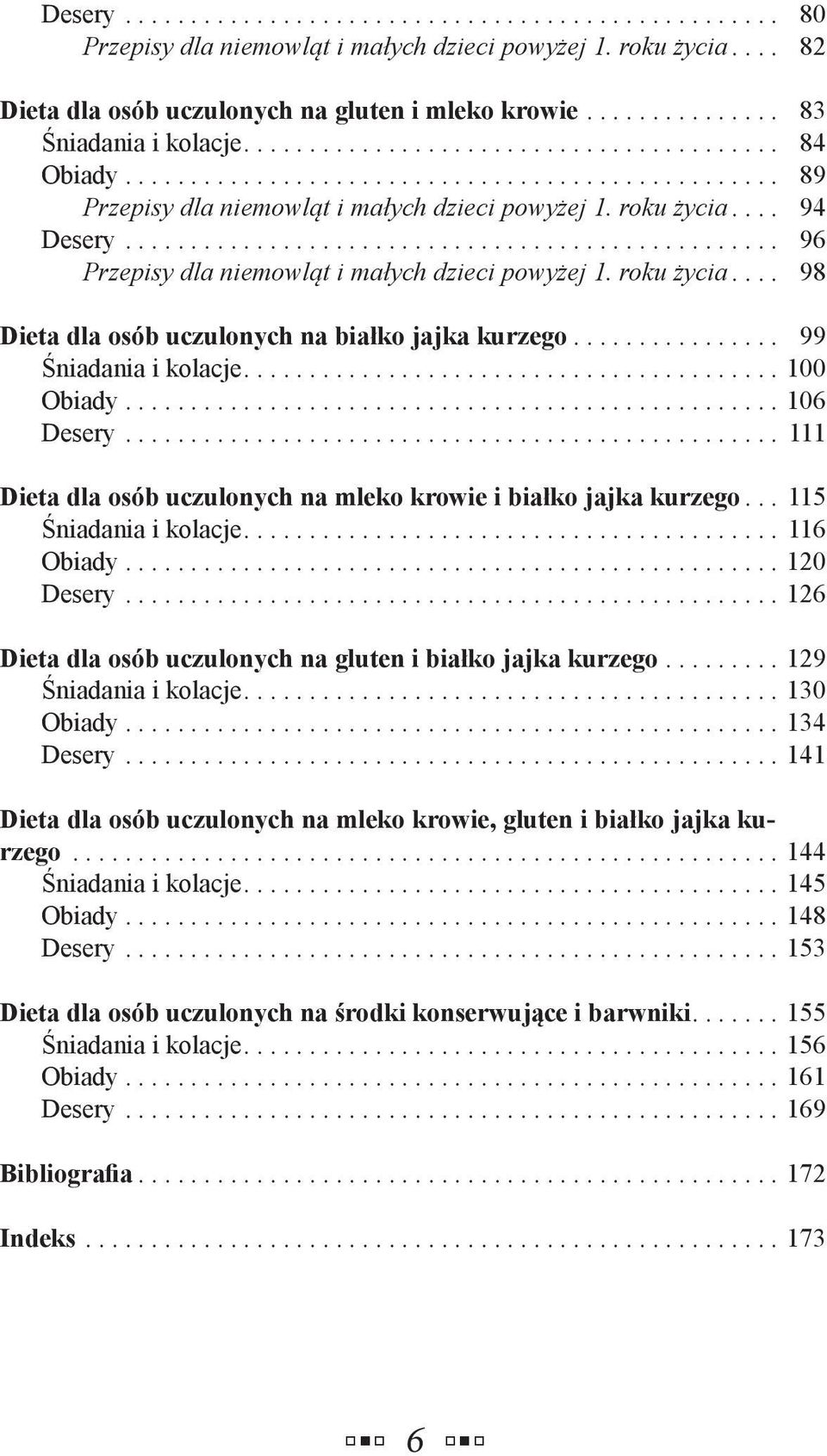 .. 99 Śniadania i kolacje.... 100 Obiady... 106 Desery... 111 Dieta dla osób uczulonych na mleko krowie i białko jajka kurzego... 115 Śniadania i kolacje.... 116 Obiady... 120 Desery.