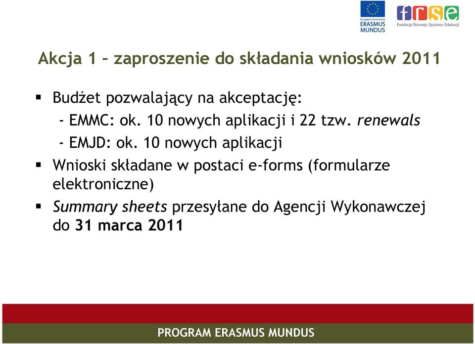 renewals - EMJD: ok.