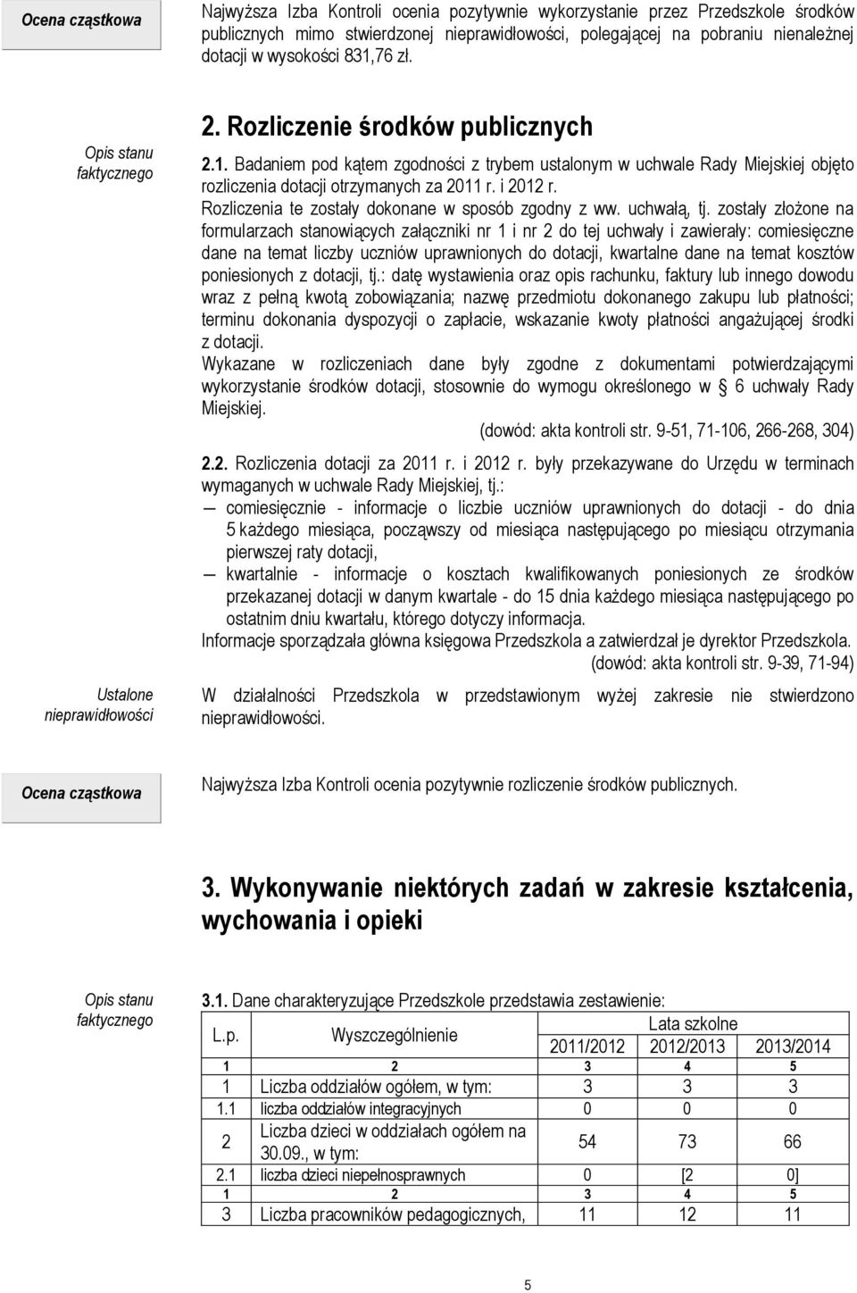 i 2012 r. Rozliczenia te zostały dokonane w sposób zgodny z ww. uchwałą, tj.