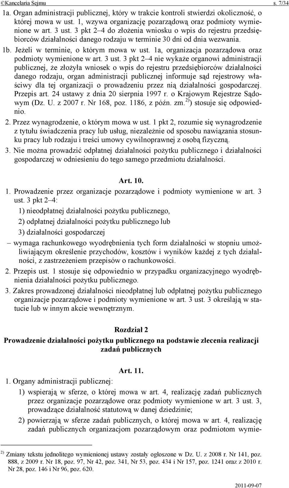 1a, organizacja pozarządowa oraz podmioty wymienione w art. 3 ust.