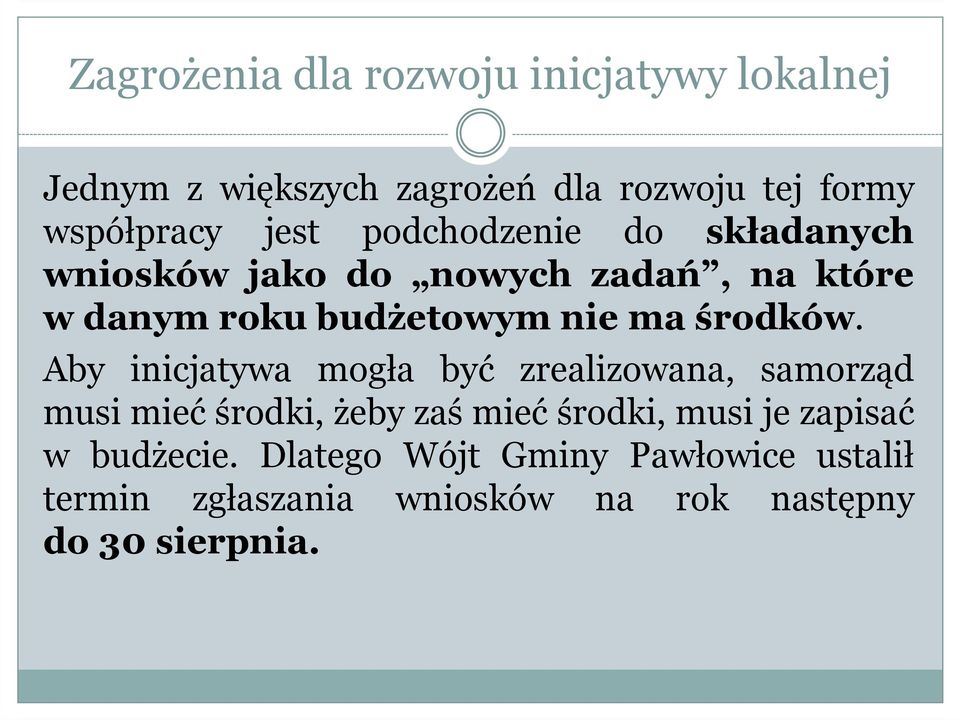 środków.