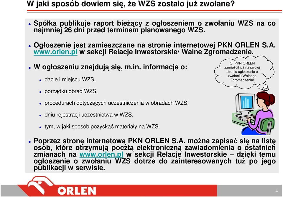 PKN ORLEN zamieścił już na swojej stronie ogłoszenie o zwołaniu Walnego Zgromadzenia!