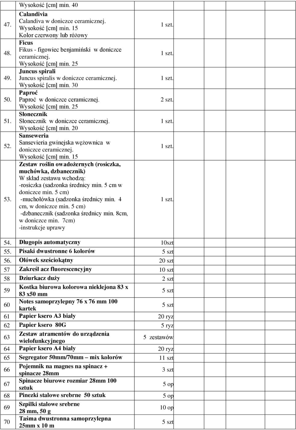 Wysokość [cm] min. 20 Sanseweria Sansevieria gwinejska wężownica w doniczce ceramicznej. Wysokość [cm] min.