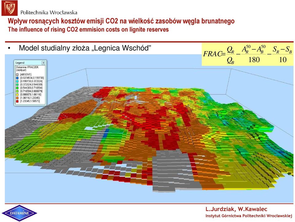 emmision costs on lignite reserves Model studialny