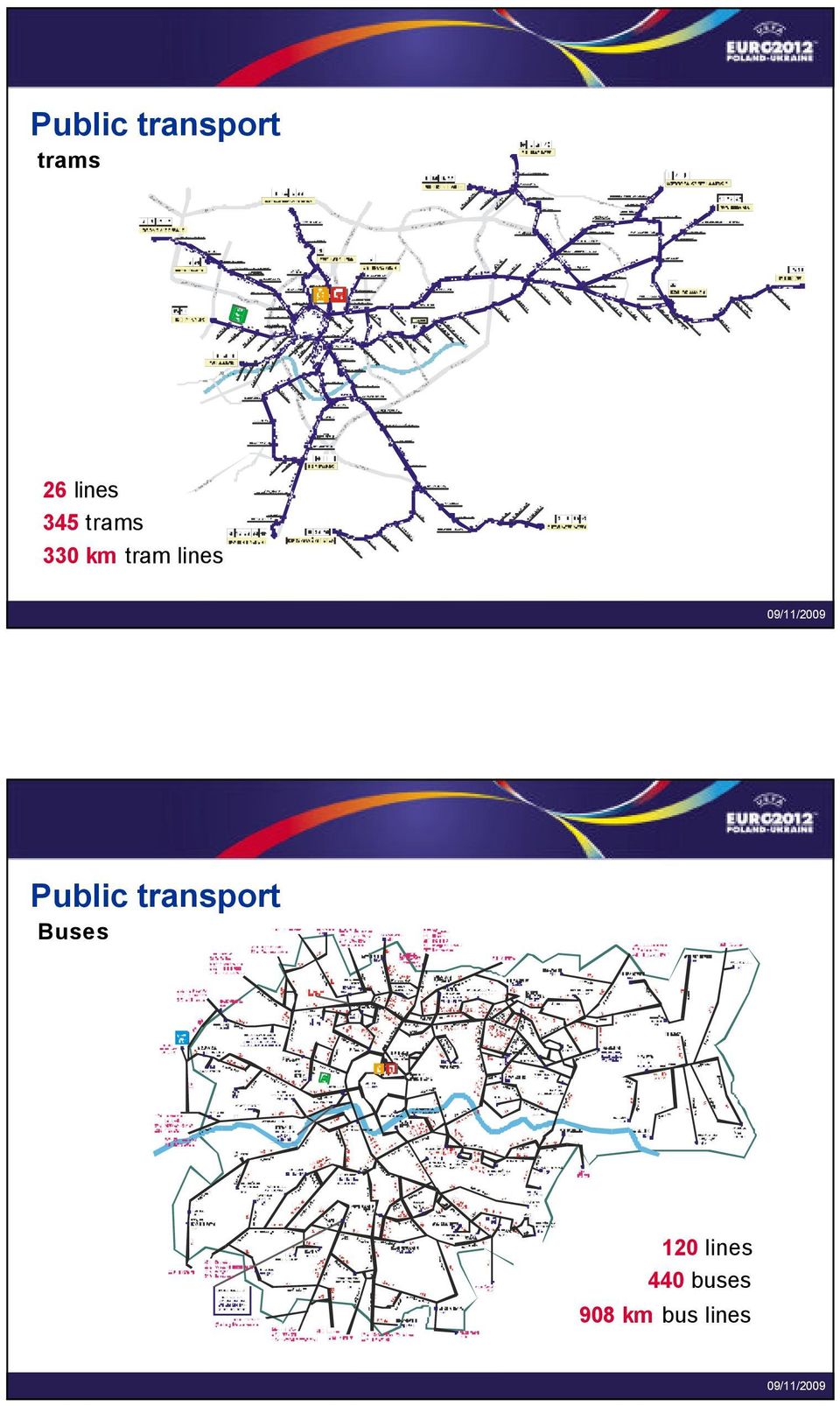 lines Public transport Buses