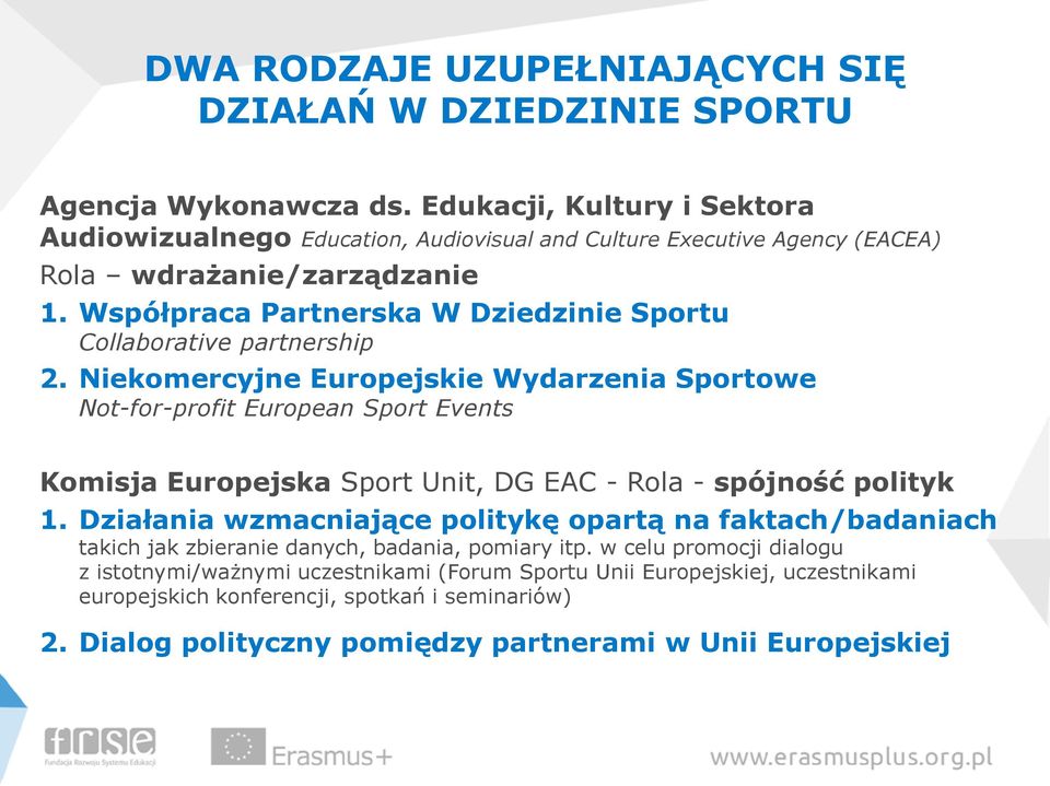 Współpraca Partnerska W Dziedzinie Sportu Collaborative partnership 2.