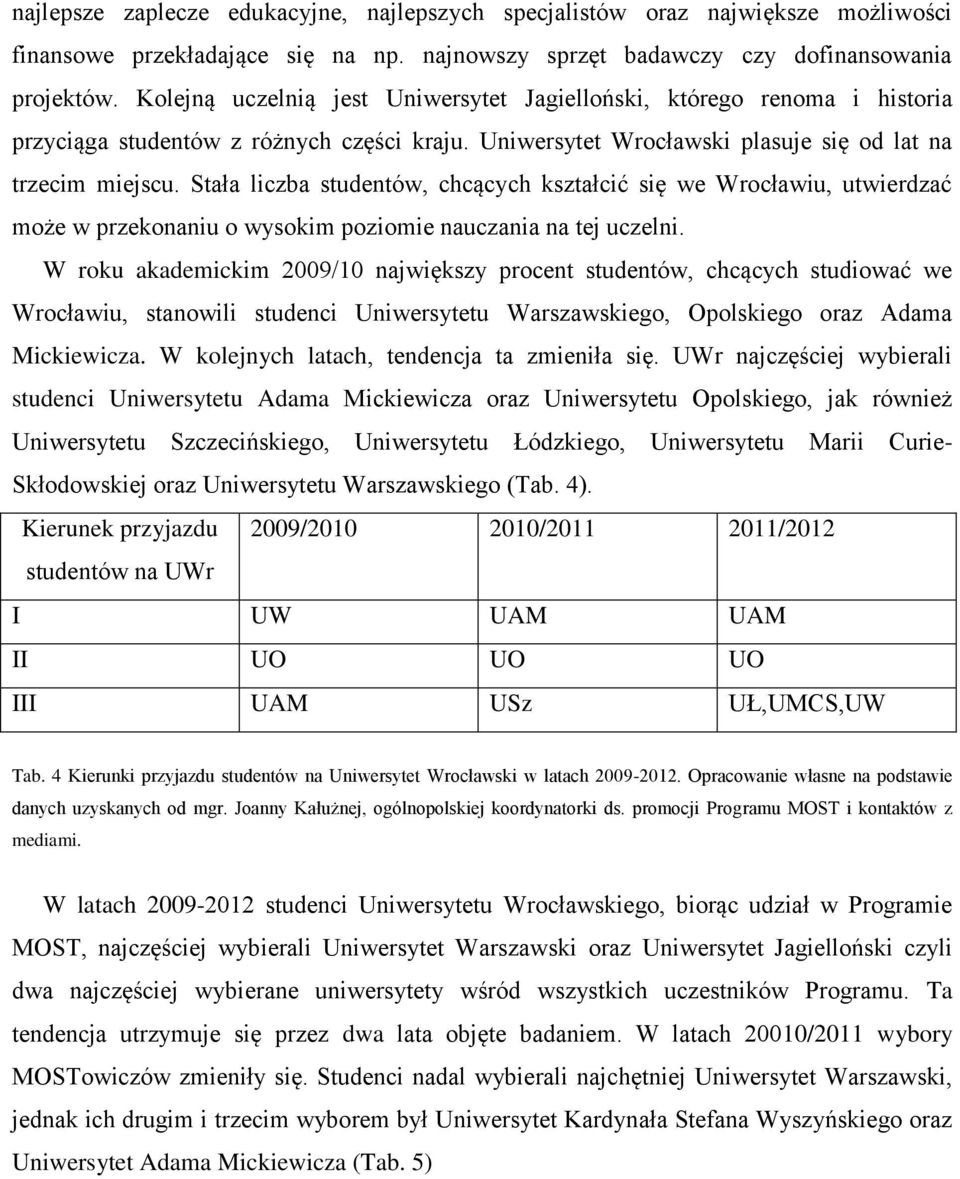 Stała liczba studentów, chcących kształcić się we Wrocławiu, utwierdzać może w przekonaniu o wysokim poziomie nauczania na tej uczelni.