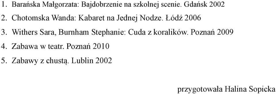 Withers Sara, Burnham Stephanie: Cuda z koralików. Poznań 2009 4.