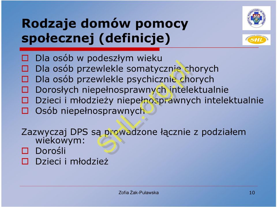 niepełnosprawnych intelektualnie Dzieci i młodzieży niepełnosprawnych intelektualnie