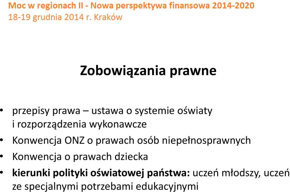 niepełnosprawnych Konwencja o prawach dziecka kierunki polityki