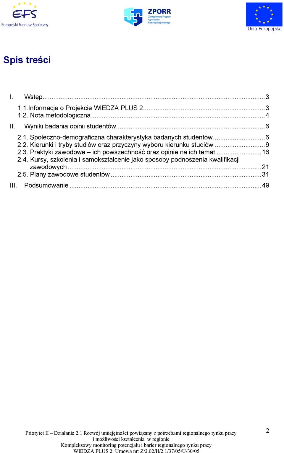 ..9 2.3. Praktyki zawodowe ich powszechność oraz opinie na ich temat...16 2.4.