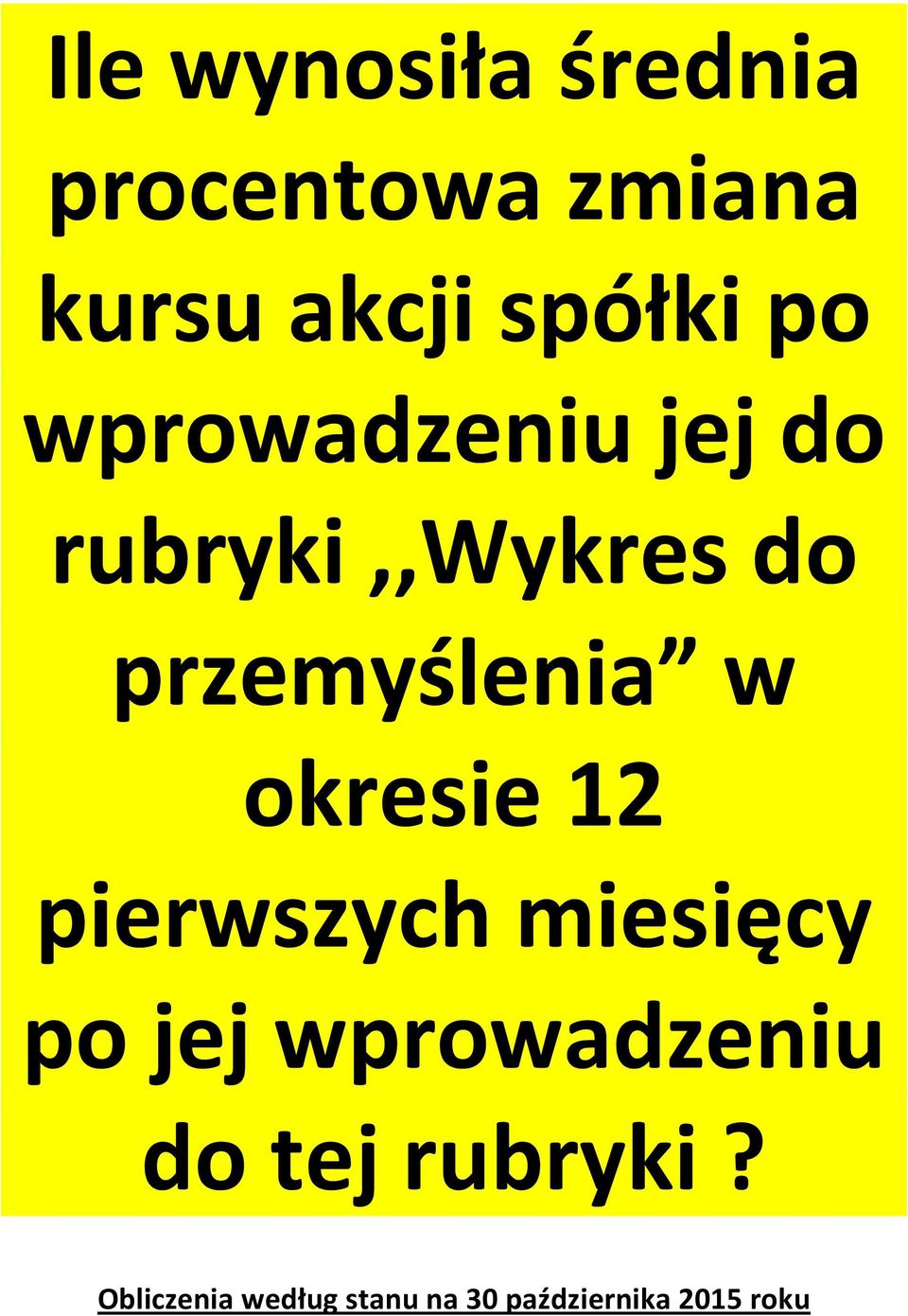 okresie 12 pierwszych miesięcy po jej wprowadzeniu do tej