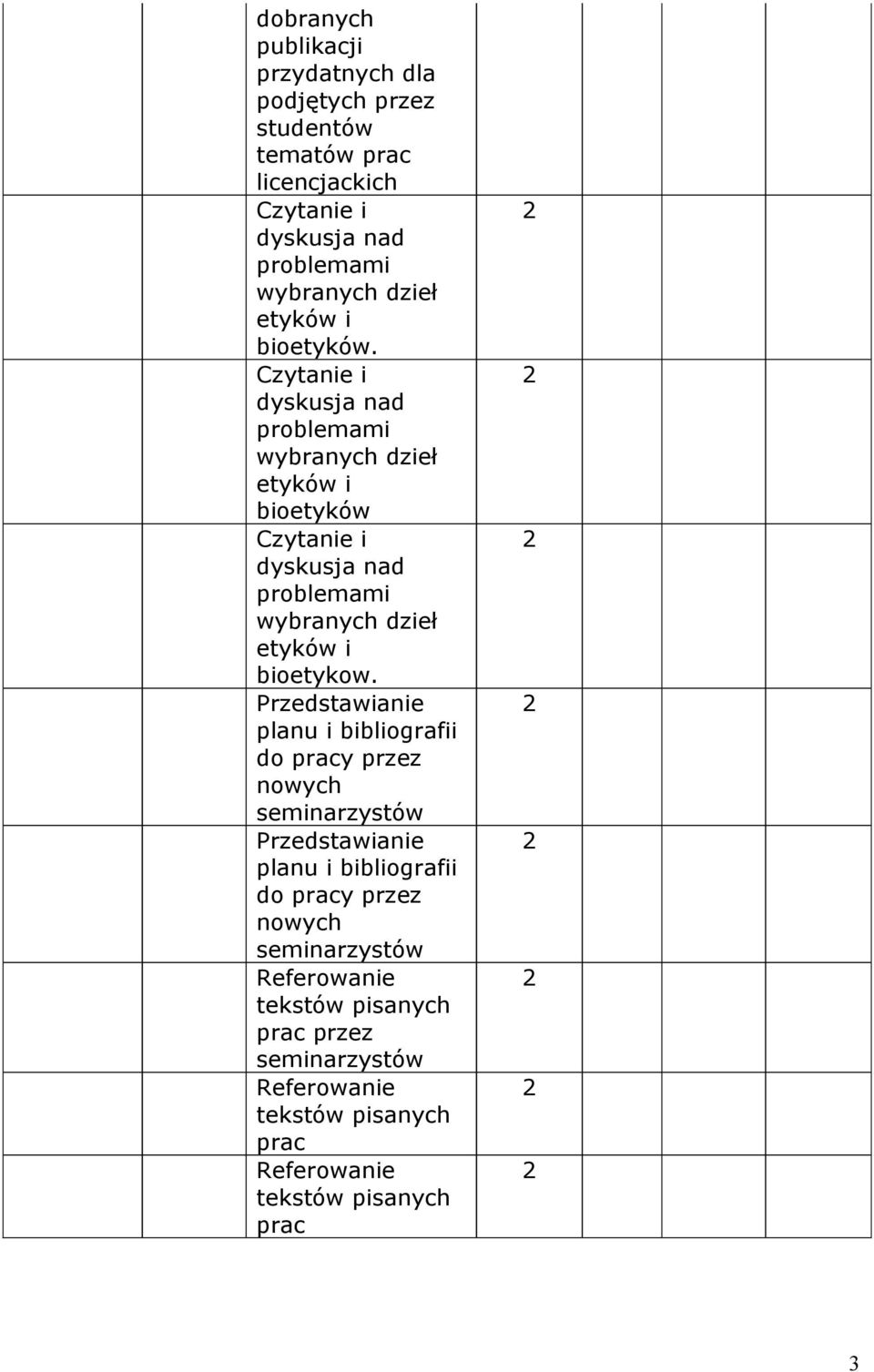 Przedstawianie planu i bibliografii do pracy przez Przedstawianie planu i