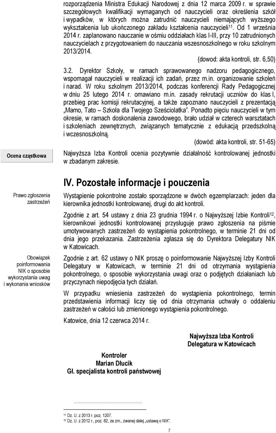 kształcenia nauczycieli 11. Od 1 września 2014 r.