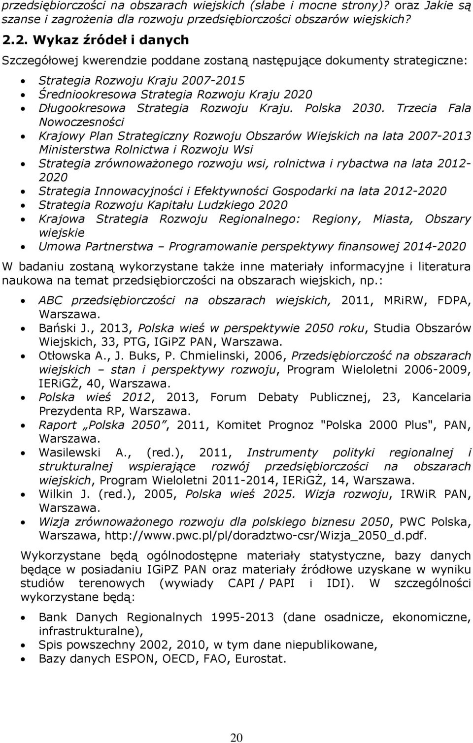 Strategia Rozwoju Kraju. Polska 2030.