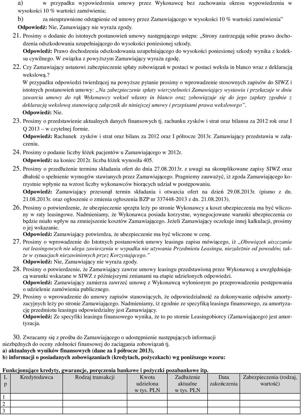 Odowiedź: Prawo dochodzenia odszkodowania uzuełniającego do wysokości oniesionej szkody wynika z kodeksu cywilnego. W związku z owyższym Zamawiający wyraża zgodę.