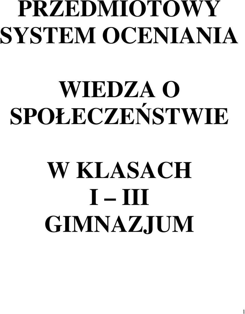 SPOŁECZEŃSTWIE W