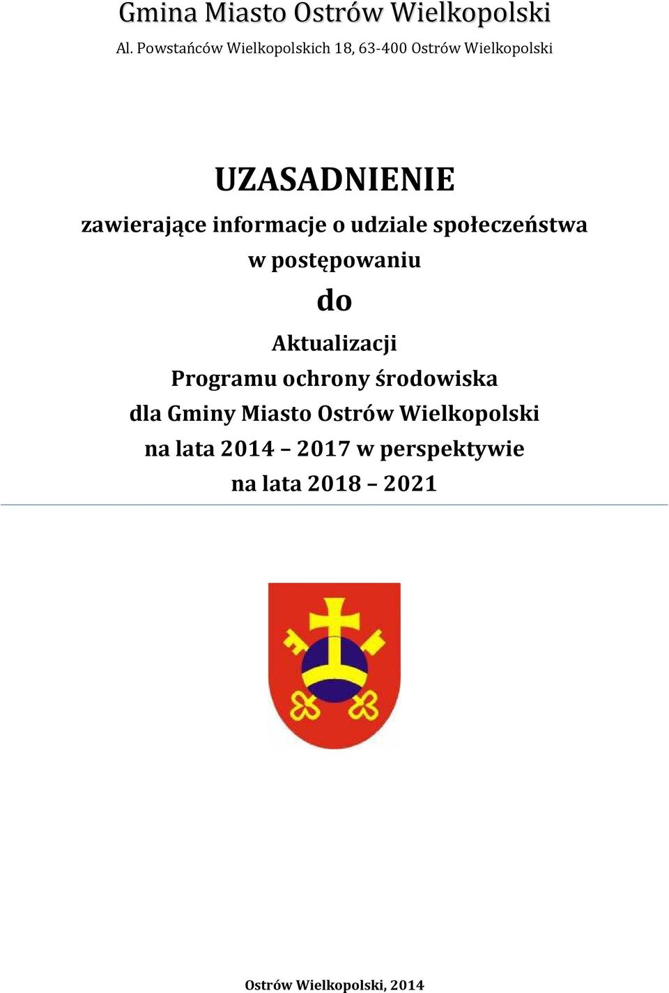 informacje o udziale społeczeństwa w postępowaniu do Aktualizacji Programu