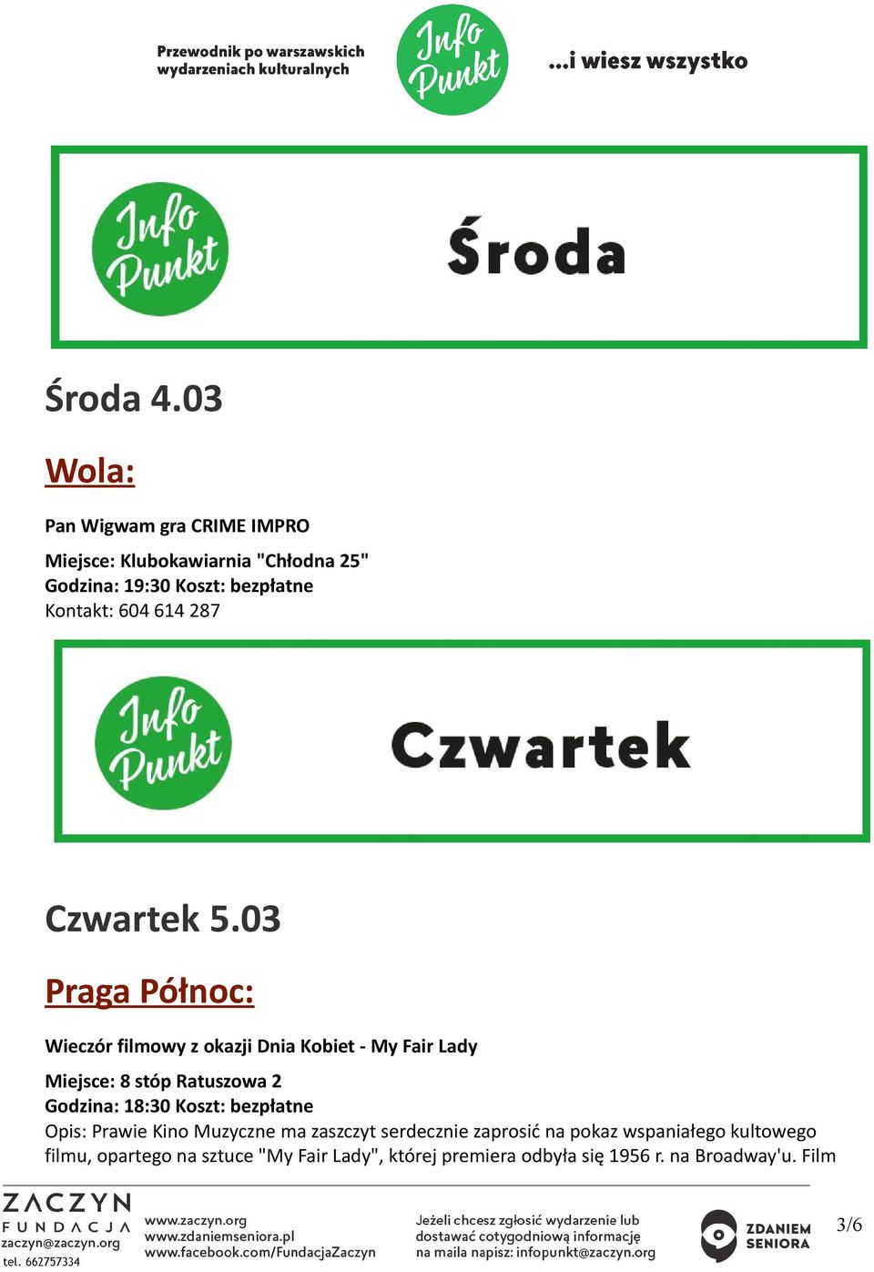 604 614 287 Czwartek 5.