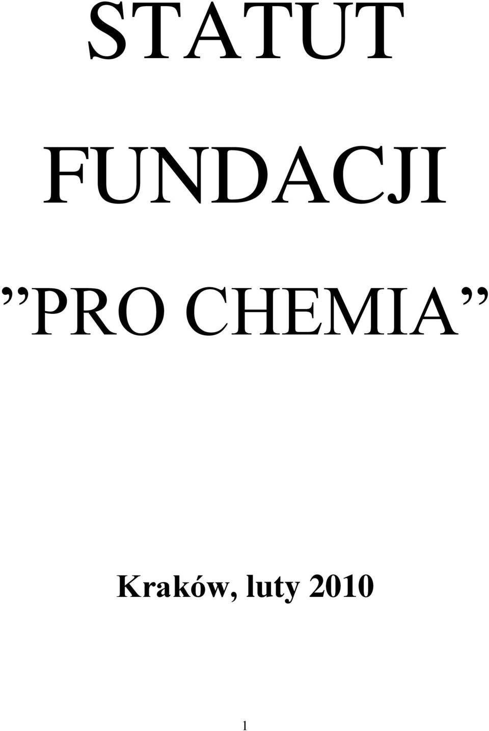 PRO CHEMIA