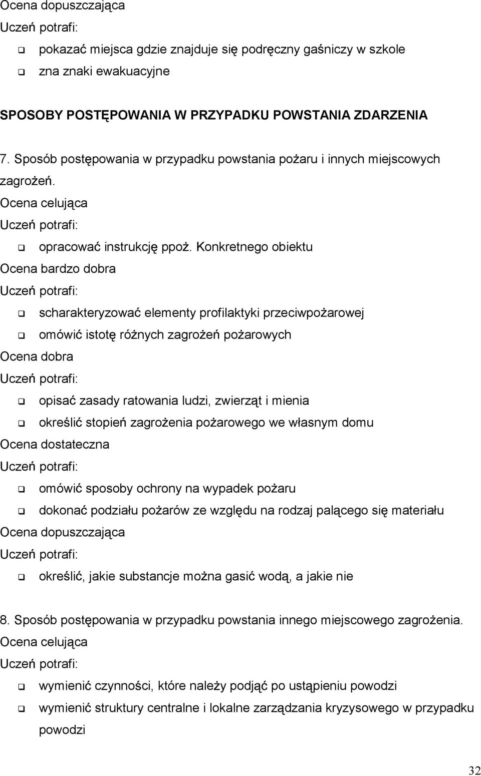 Konkretnego obiektu scharakteryzowa elementy profilaktyki przeciwpo arowej omówi istot ró nych zagro e po arowych opisa zasady ratowania ludzi, zwierz t i mienia okre li stopie zagro enia po arowego