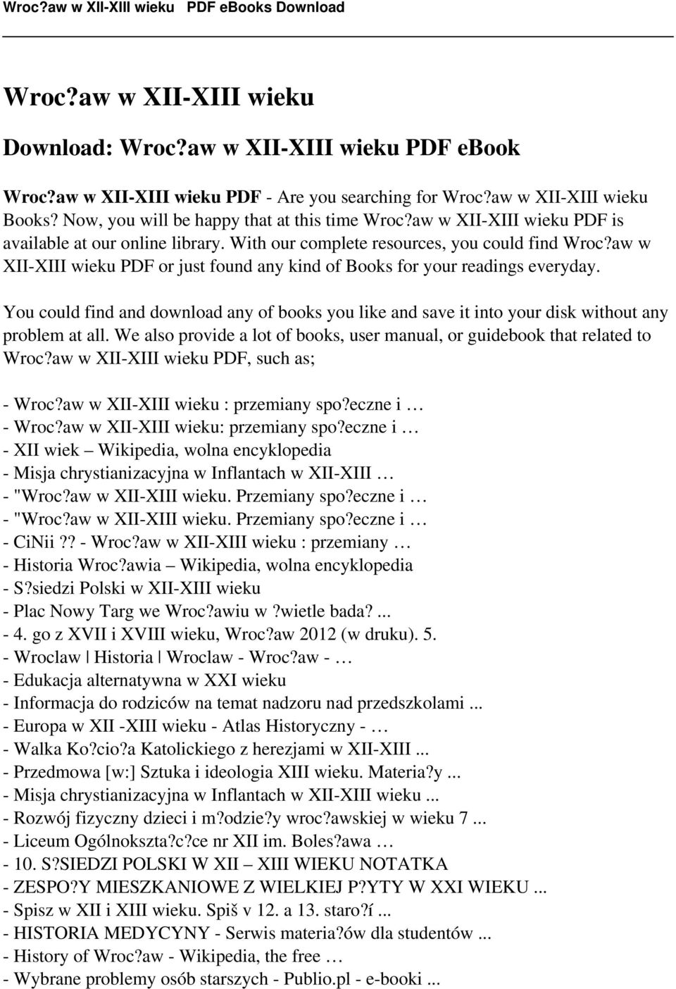 aw w XII-XIII wieku PDF or just found any kind of Books for your readings everyday. You could find and download any of books you like and save it into your disk without any problem at all.