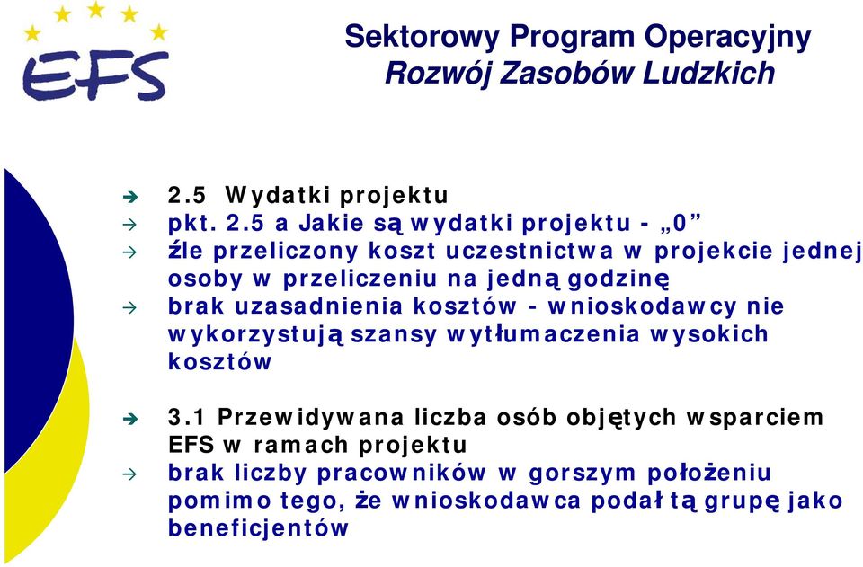 przeliczeniu na jedną godzinę brak uzasadnienia kosztów - wnioskodawcy nie wykorzystują szansy