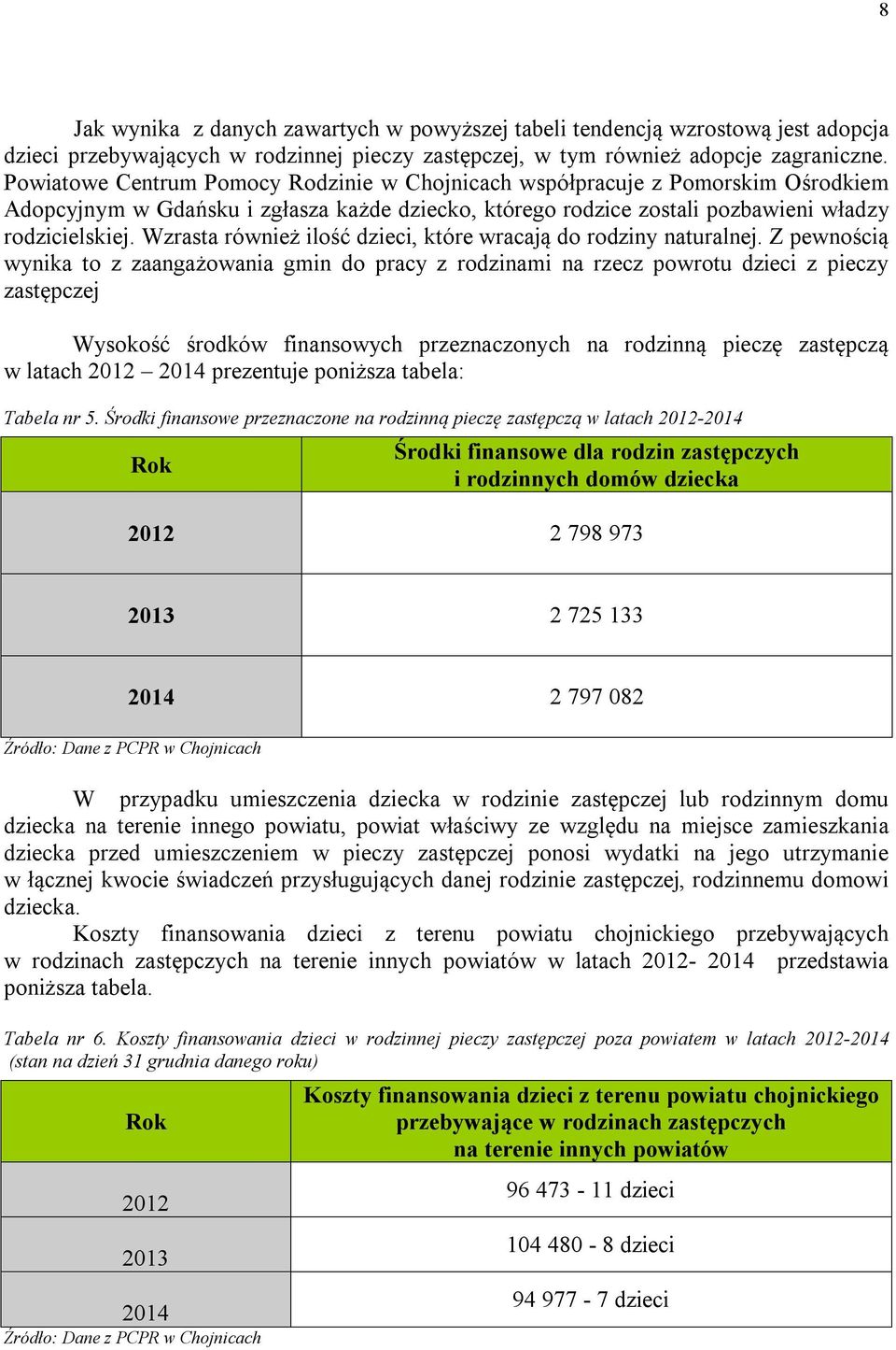 Wzrasta również ilość dzieci, które wracają do rodziny naturalnej.