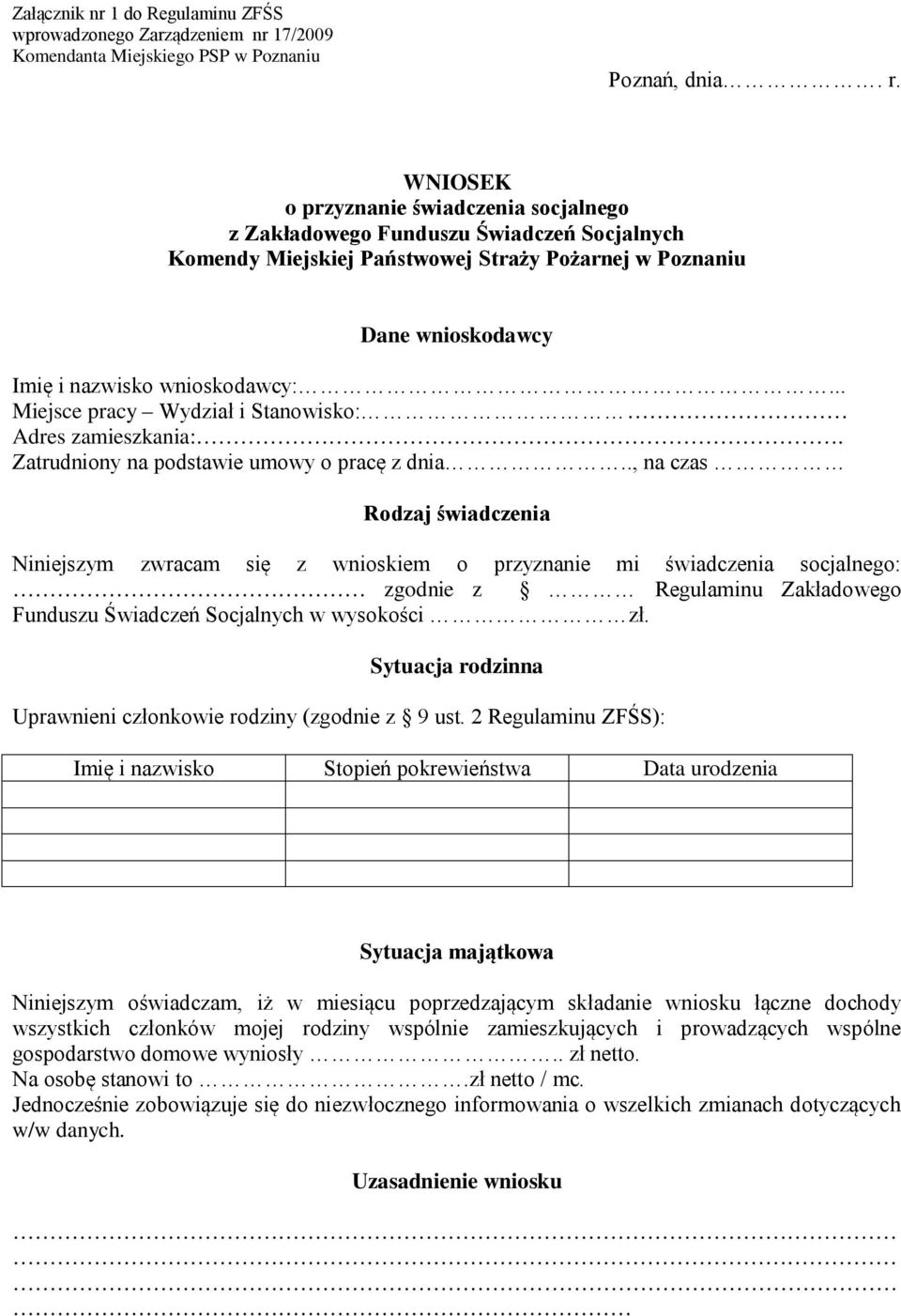 .. Miejsce pracy Wydział i Stanowisko: Adres zamieszkania:. Zatrudniony na podstawie umowy o pracę z dnia.