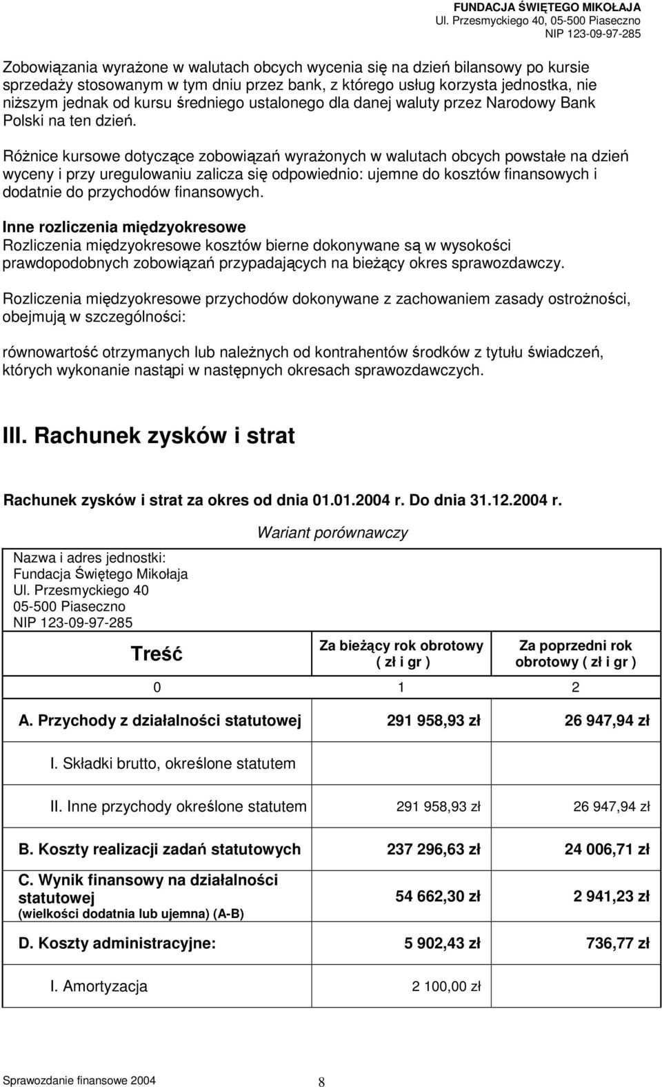 Różnice kursowe dotyczące zobowiązań wyrażonych w walutach obcych powstałe na dzień wyceny i przy uregulowaniu zalicza się odpowiednio: ujemne do kosztów finansowych i dodatnie do przychodów