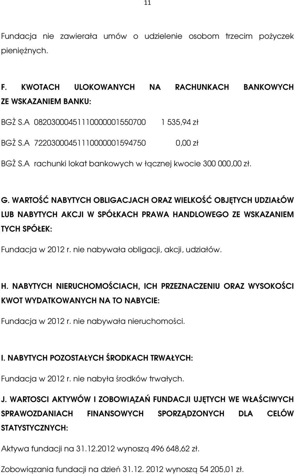WARTOŚĆ NABYTYCH OBLIGACJACH ORAZ WIELKOŚĆ OBJĘTYCH UDZIAŁÓW LUB NABYTYCH AKCJI W SPÓŁKACH PRAWA HA