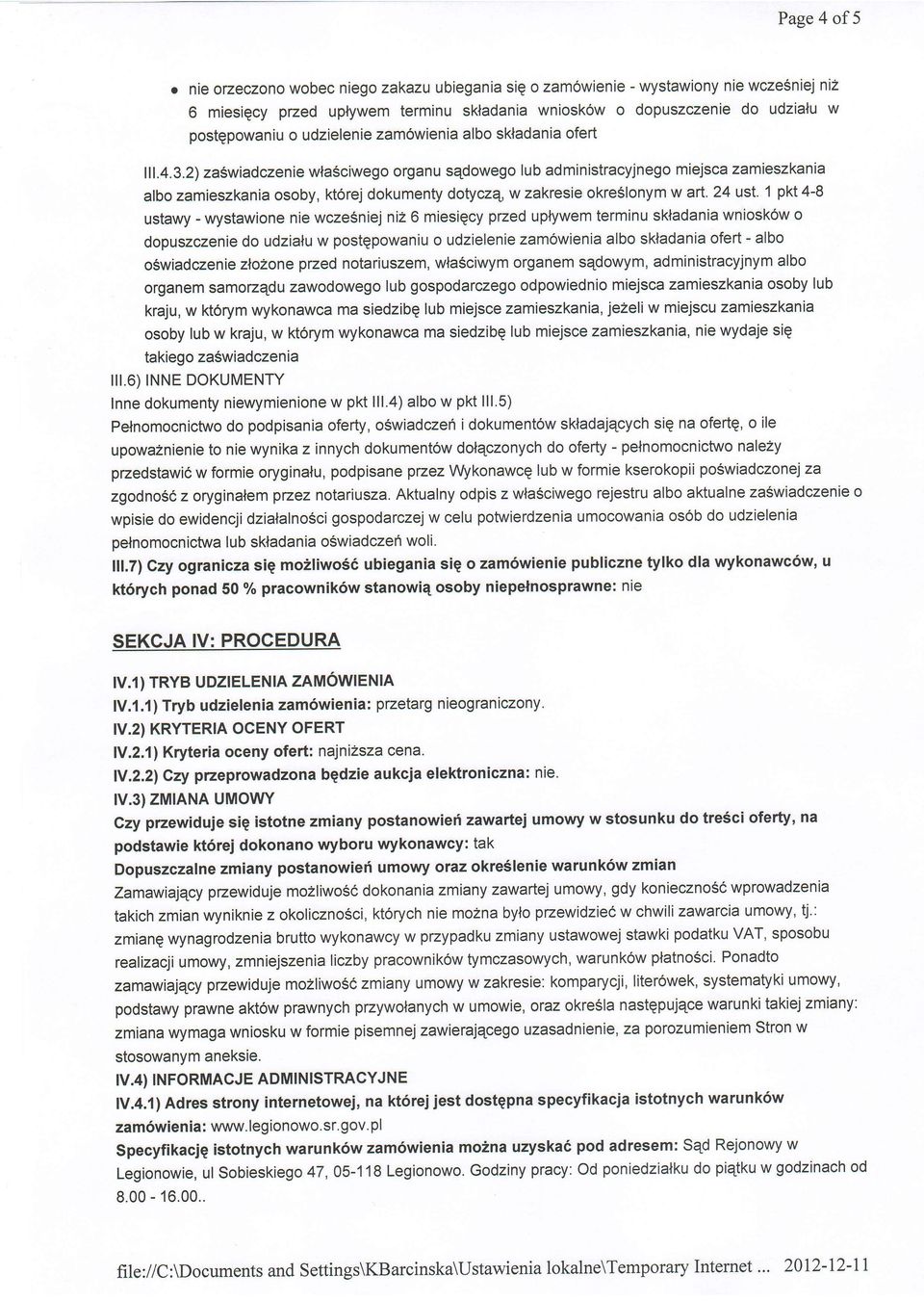 1 pkt 4-8 ustawy - wystawione nie wczesniej niz 6 miesigcy pzed uplywem terminu skladania wniosk6w o dopuszczenie udzialu w postgpowaniu o udzielenie zam6wienia albo sktadania ofert - albo