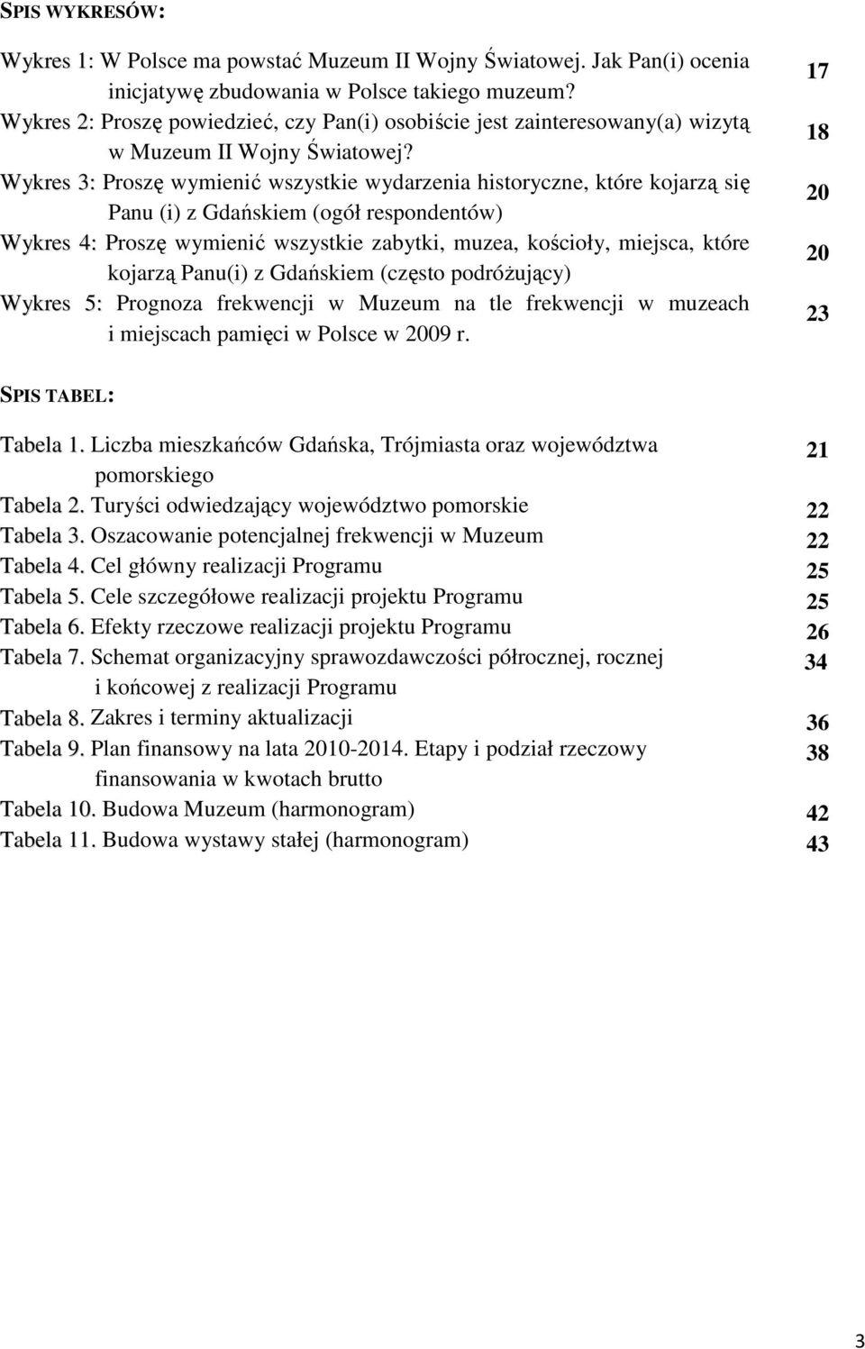 Wykres 3: Proszę wymienić wszystkie wydarzenia historyczne, które kojarzą się Panu (i) z Gdańskiem (ogół respondentów) Wykres 4: Proszę wymienić wszystkie zabytki, muzea, kościoły, miejsca, które