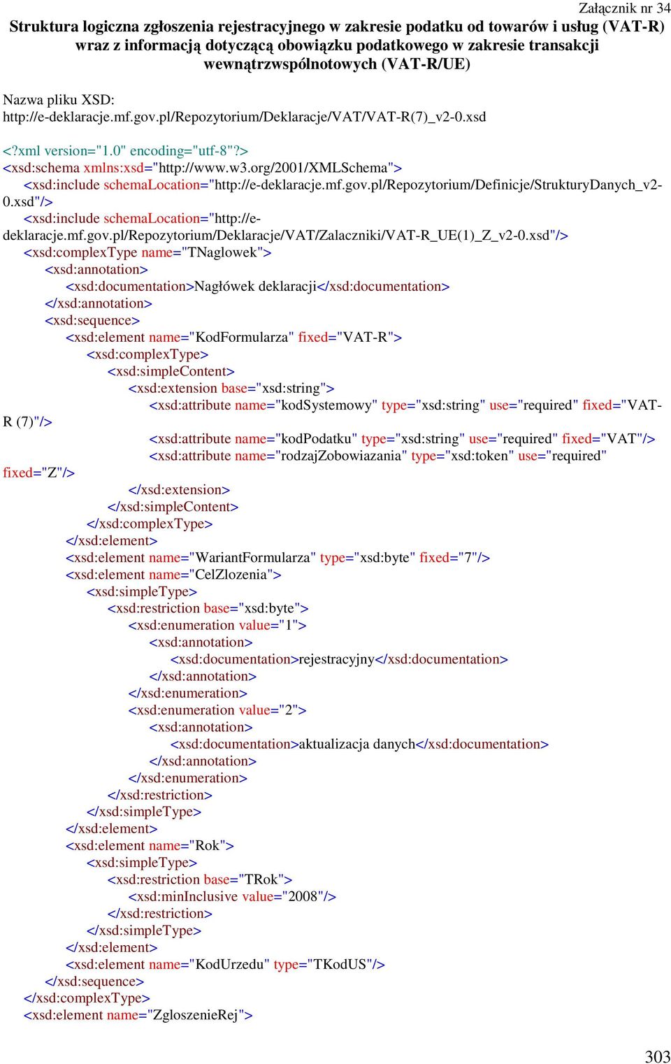 w3.org/2001/xmlschema"> <xsd:include schemalocation="http://e-deklaracje.mf.gov.pl/repozytorium/definicje/strukturydanych_v2-0.xsd"/> <xsd:include schemalocation="http://edeklaracje.mf.gov.pl/repozytorium/deklaracje/vat/zalaczniki/vat-r_ue(1)_z_v2-0.