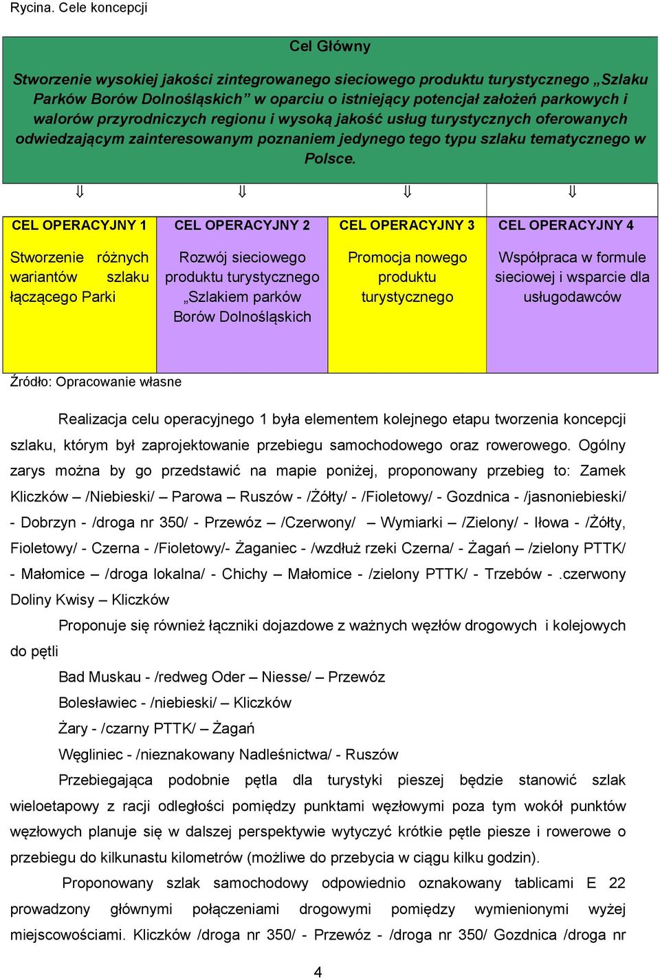 przyrodniczych regionu i wysoką jakość usług turystycznych oferowanych odwiedzającym zainteresowanym poznaniem jedynego tego typu szlaku tematycznego w Polsce.