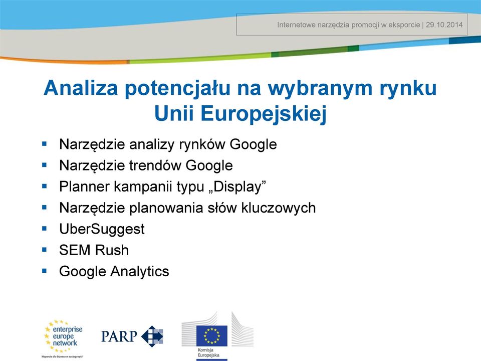 Narzędzie trendów Google Planner kampanii typu