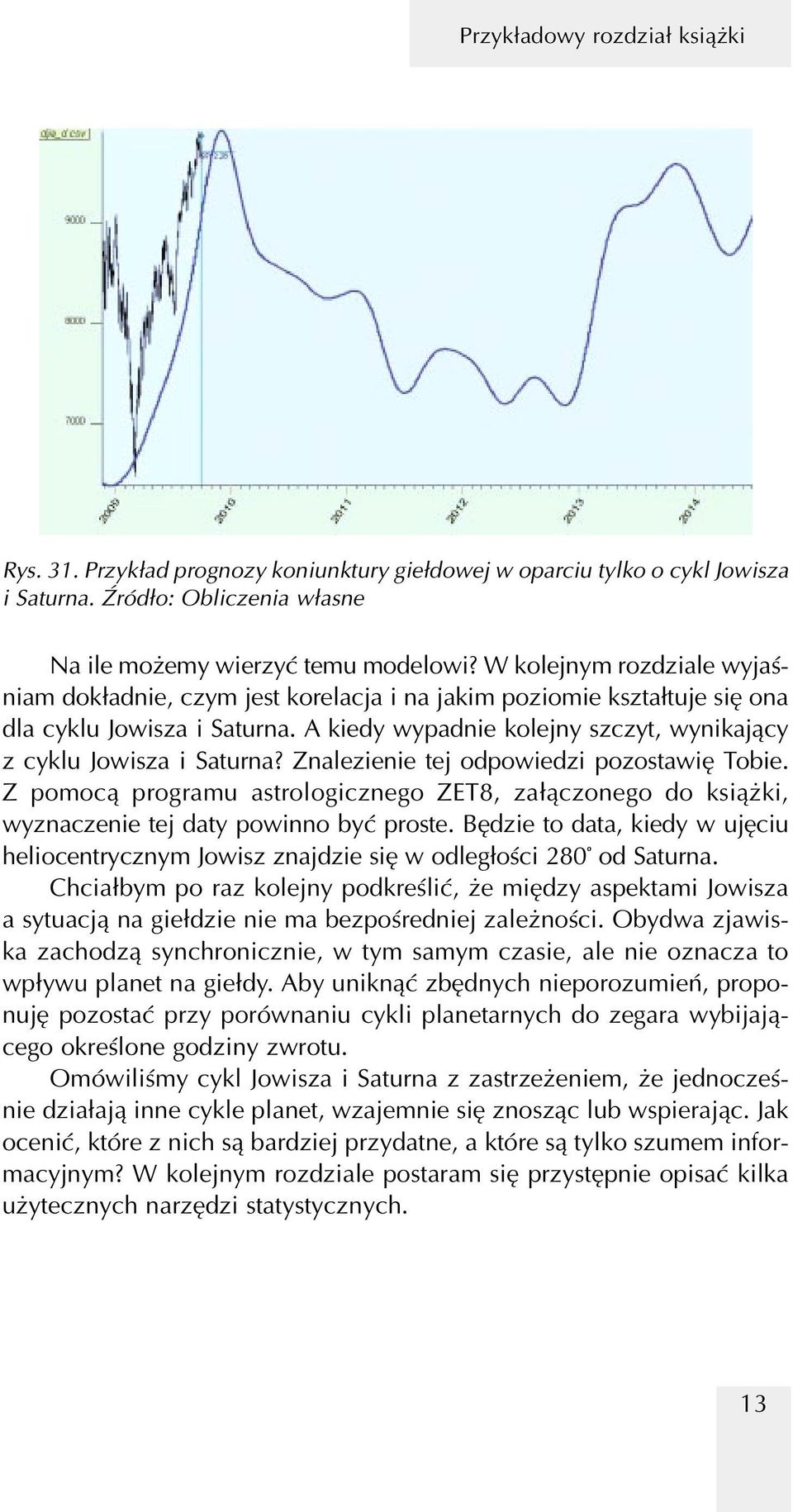 A kiedy wypadnie kolejny szczyt, wynikający z cyklu Jowisza i Saturna? Znalezienie tej odpowiedzi pozostawię Tobie.