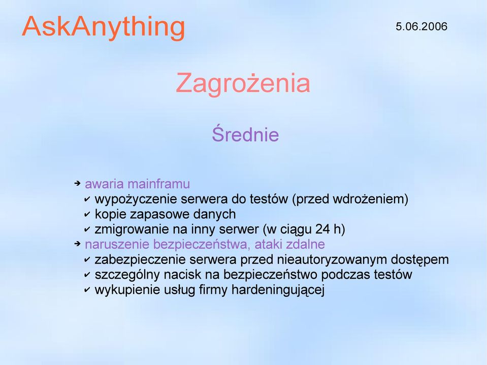 naruszenie bezpieczeństwa, ataki zdalne zabezpieczenie serwera przed