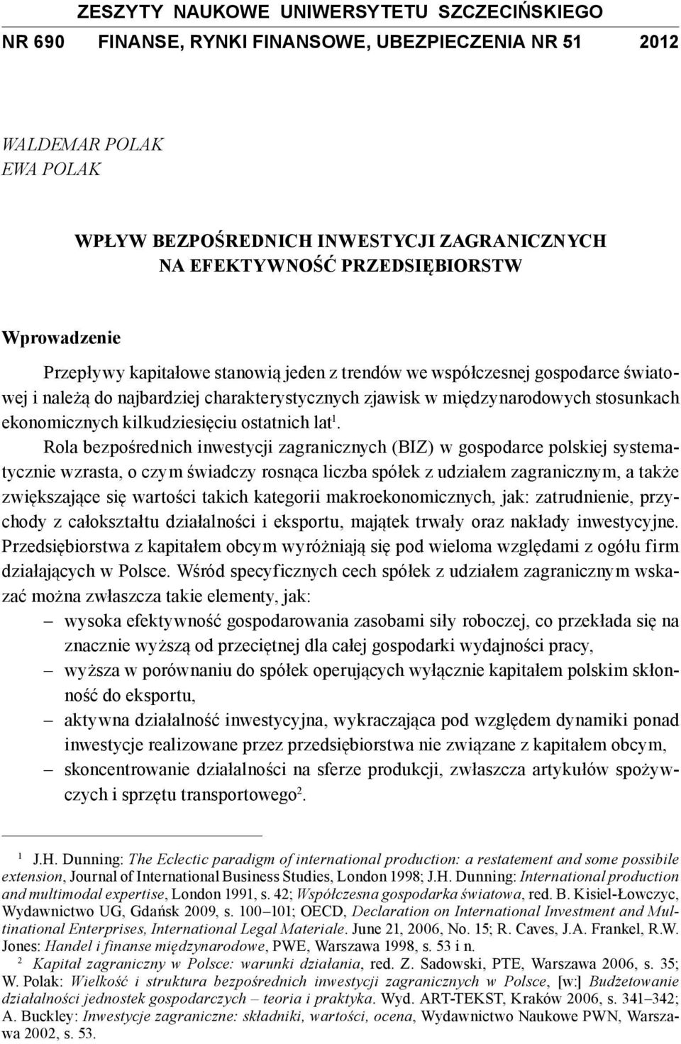 ekonomicznych kilkudziesięciu ostatnich lat 1.