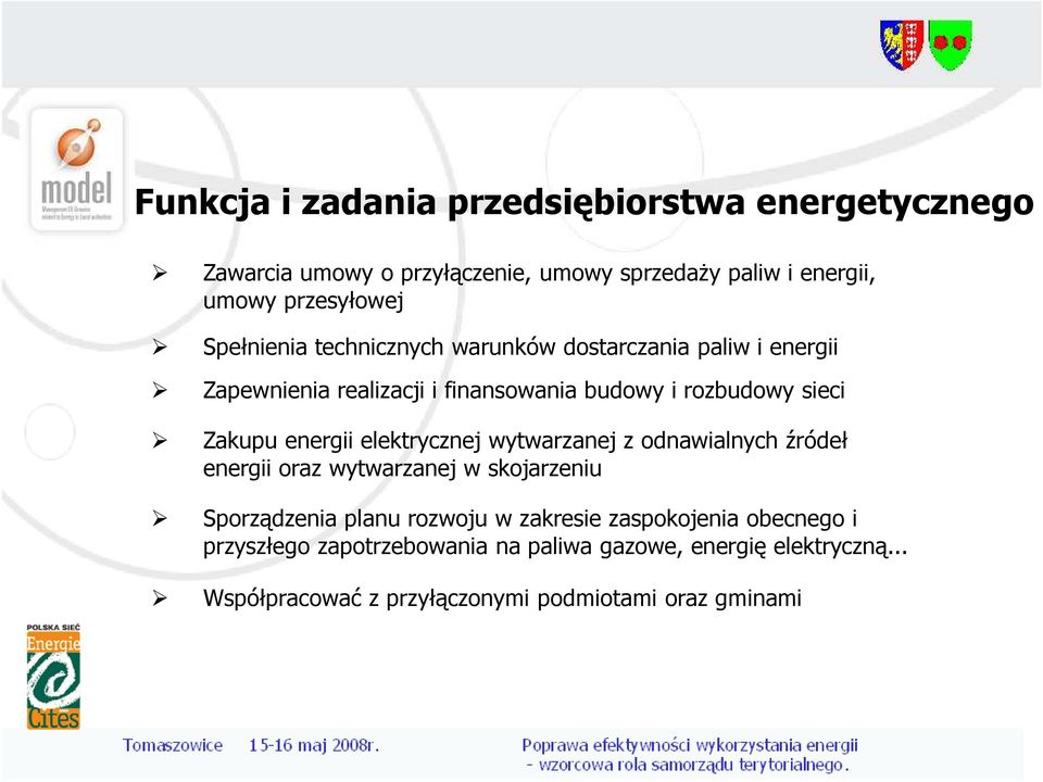 energii elektrycznej wytwarzanej z odnawialnych źródeł energii oraz wytwarzanej w skojarzeniu Sporządzenia planu rozwoju w zakresie