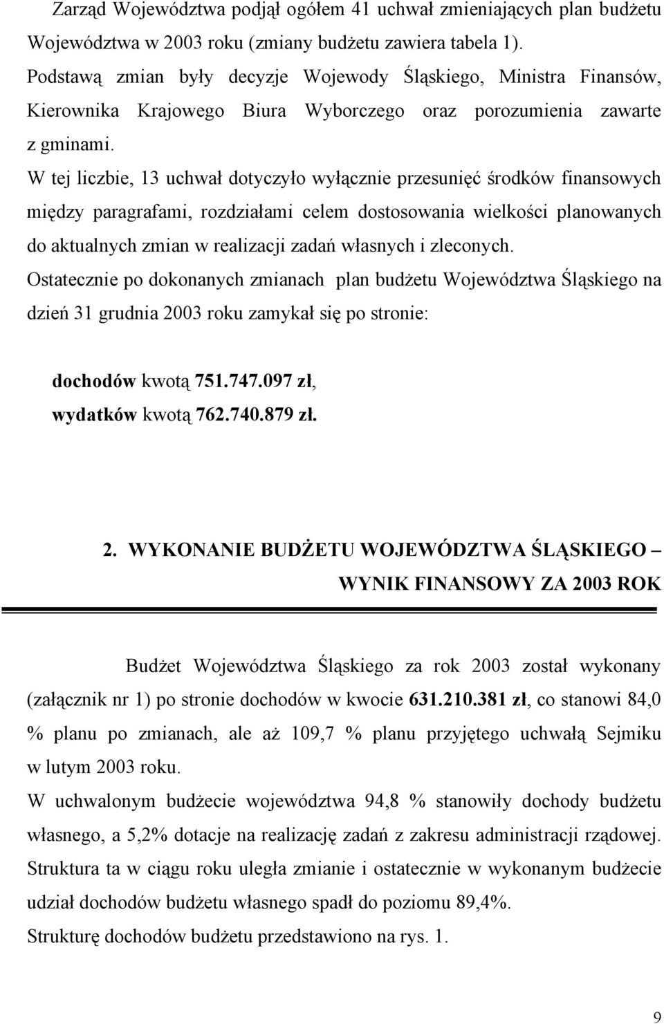 W tej liczbie, 13 uchwał dotyczyło wyłącznie przesunięć środków finansowych między paragrafami, rozdziałami celem dostosowania wielkości planowanych do aktualnych zmian w realizacji zadań własnych i