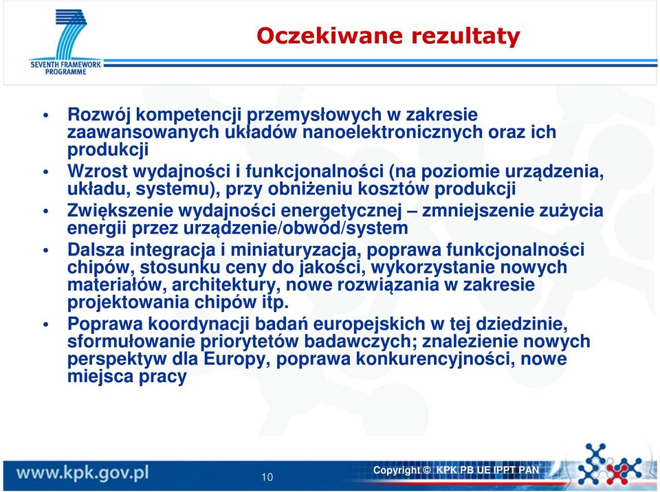 miniaturyzacja, poprawa funkcjonalności chipów, stosunku ceny do jakości, wykorzystanie nowych materiałów, architektury, nowe rozwiązania w zakresie projektowania chipów itp.