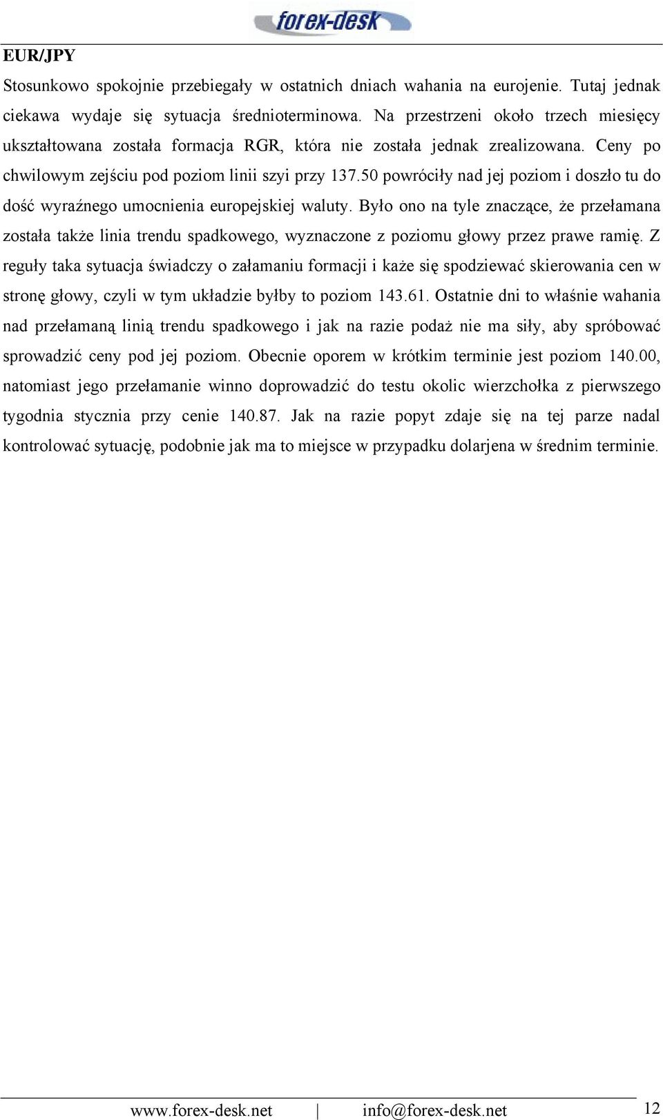 50 powróciły nad jej poziom i doszło tu do dość wyraźnego umocnienia europejskiej waluty.