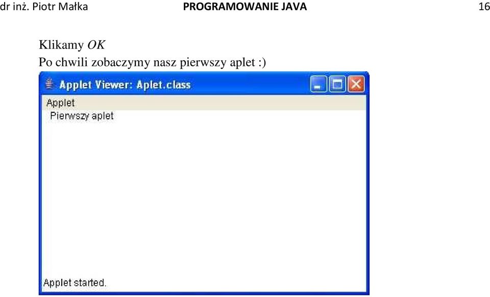 PROGRAMOWANIE JAVA 16