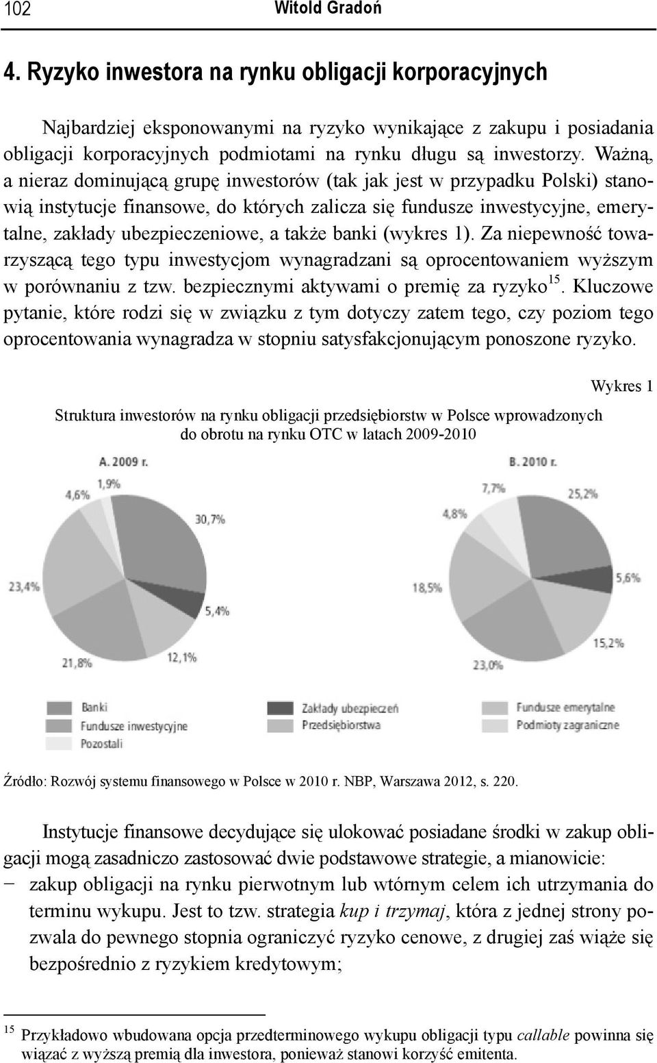 Ważną, a nieraz dominującą grupę inwestorów (tak jak jest w przypadku Polski) stanowią instytucje finansowe, do których zalicza się fundusze inwestycyjne, emerytalne, zakłady ubezpieczeniowe, a także